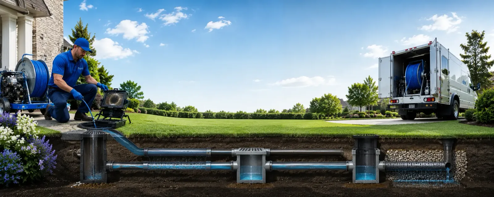 Outdoor drain cleaning information for Ashby, MA